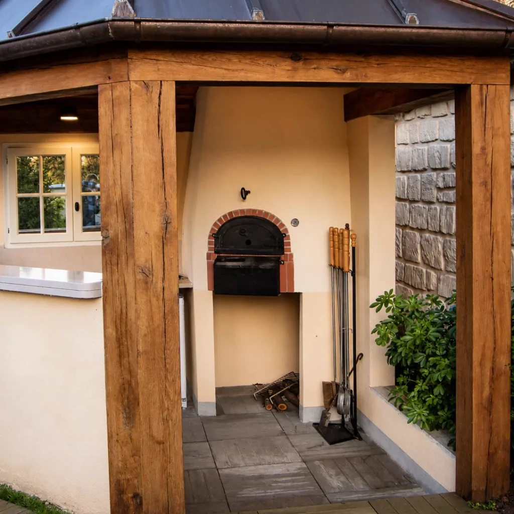 four extérieur sous abri