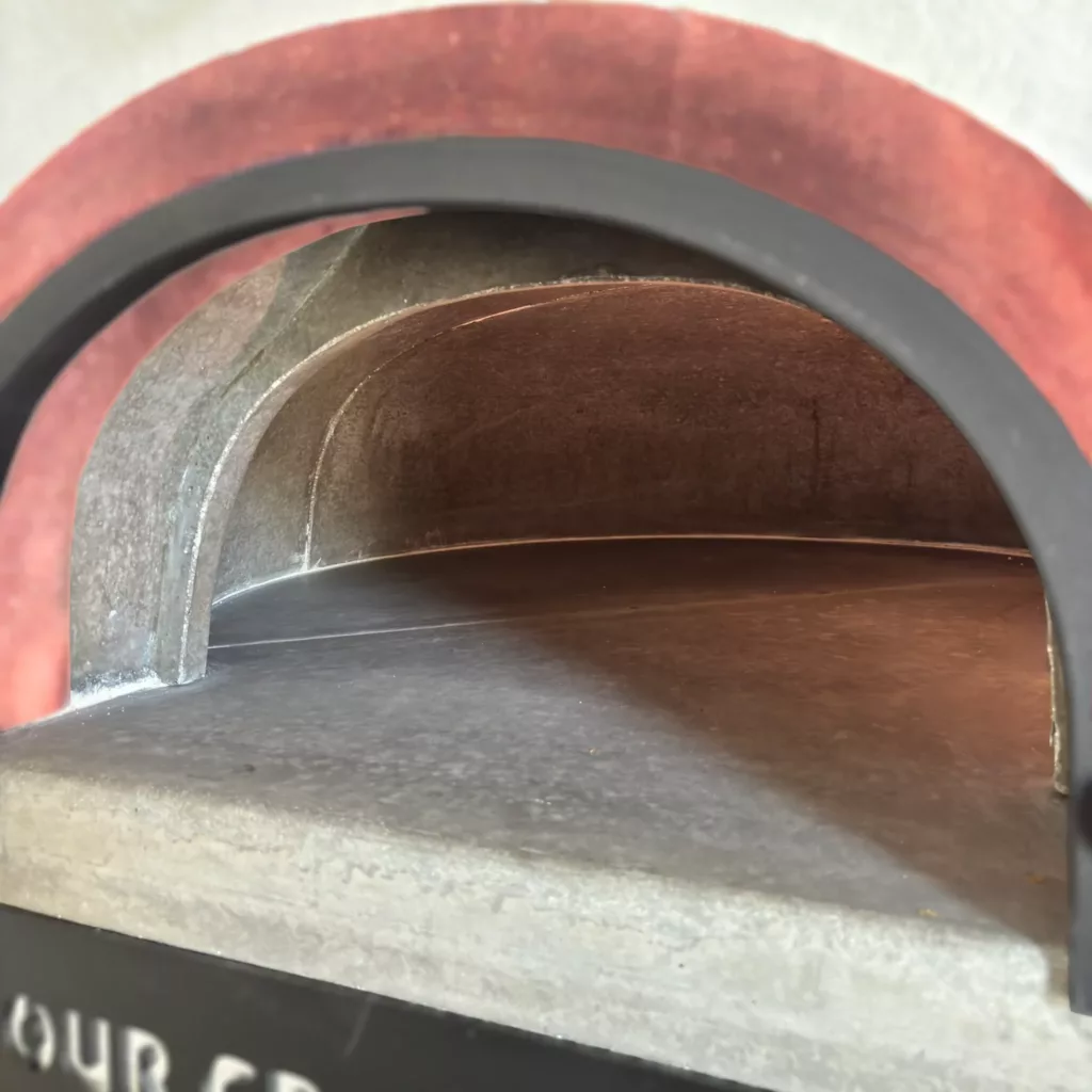 interieur le flamme four à bois chamotte beton réfractaire