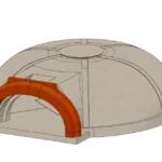 Wood fired pizza oven 1200L for pizzerias