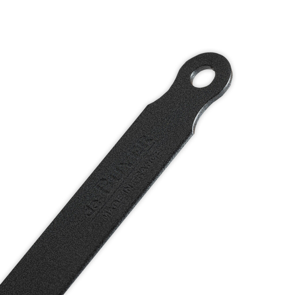 Details manche poêle à marrons