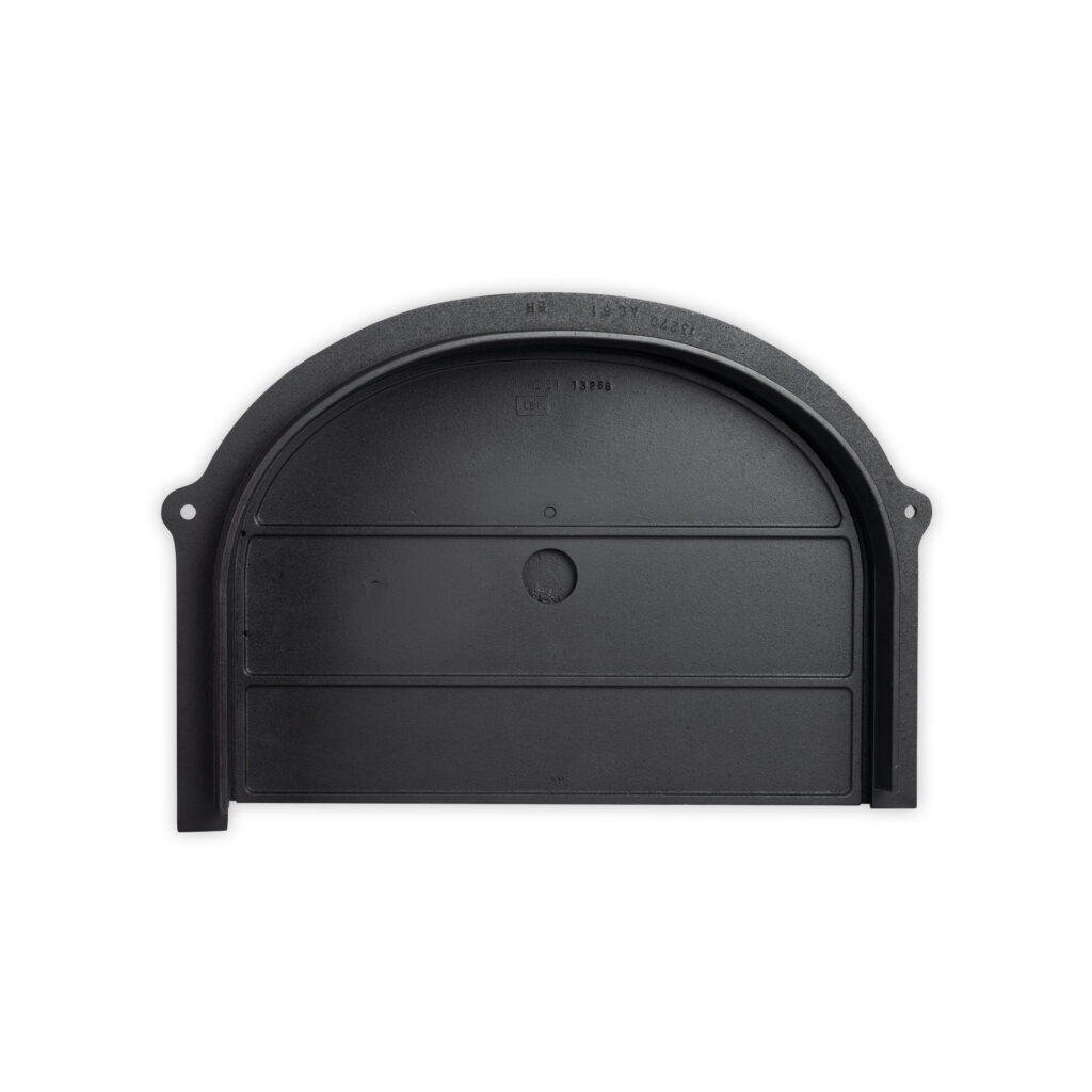 Porte en fonte de four à bois coté feu ouverture 50 cm