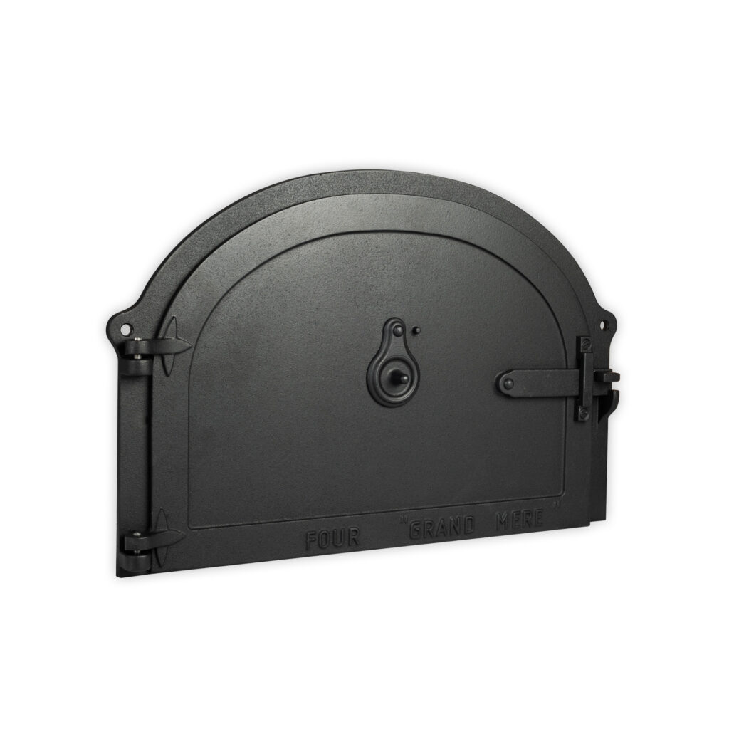 Porte de four à bois en fonte de grande taille