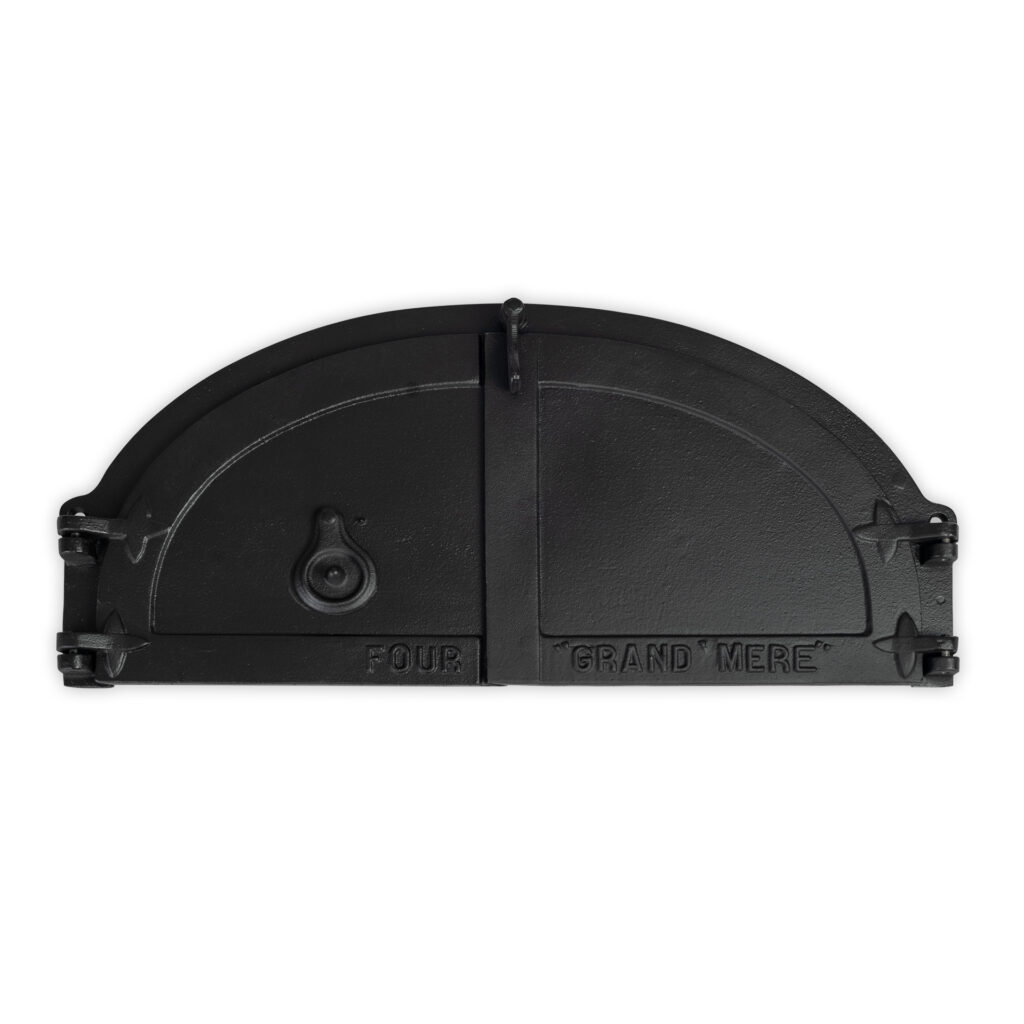 Grande porte fonte d'enfournement pour four à bois
