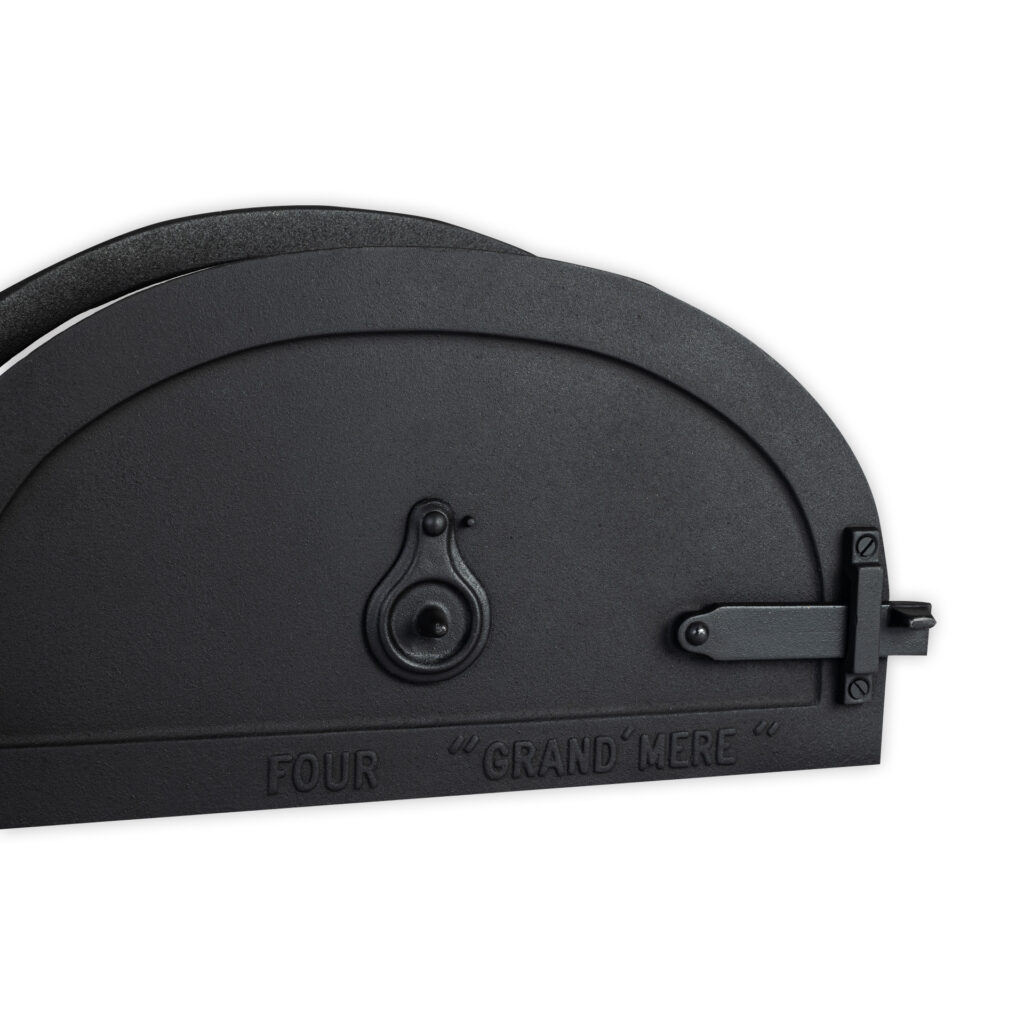 Porte en fonte de four loquet et oeilleton