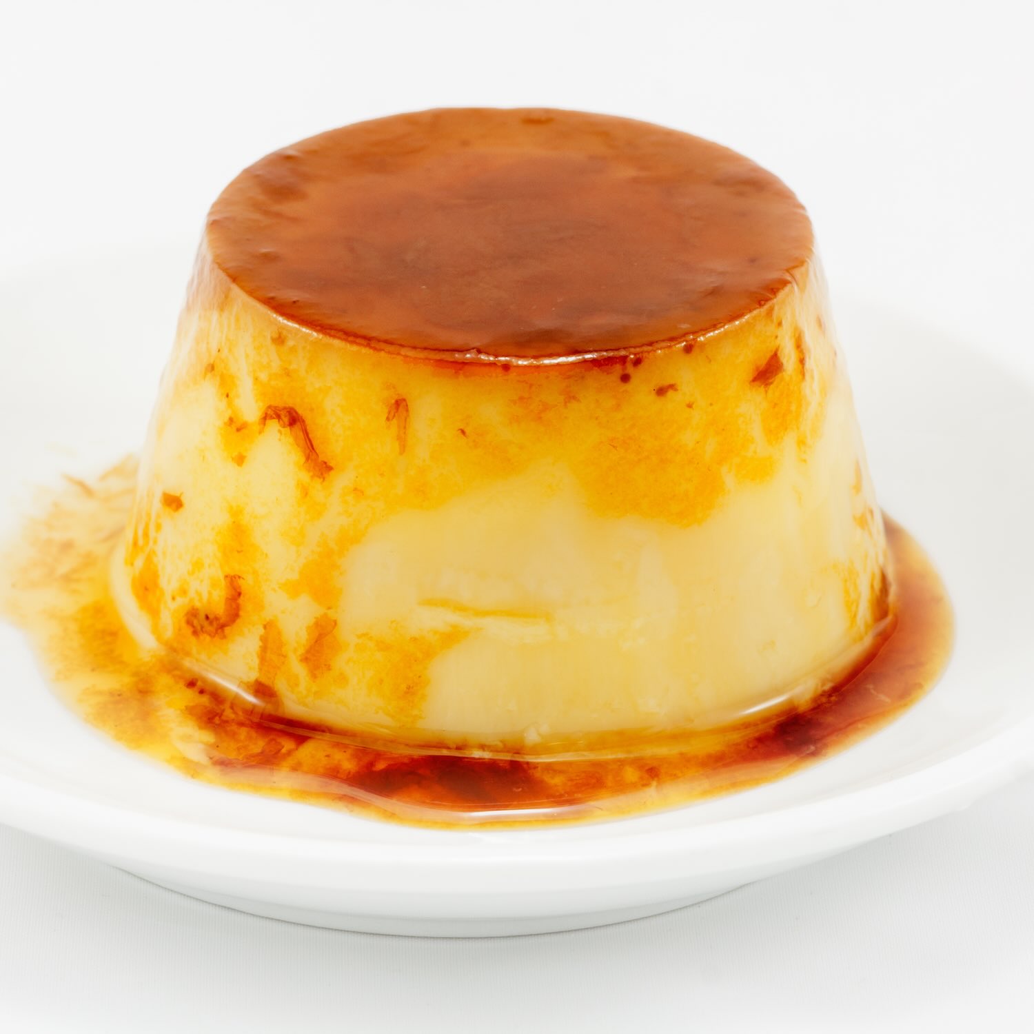 Recipe Caramel custard for the aftermath of baking. • Four Grand-mère