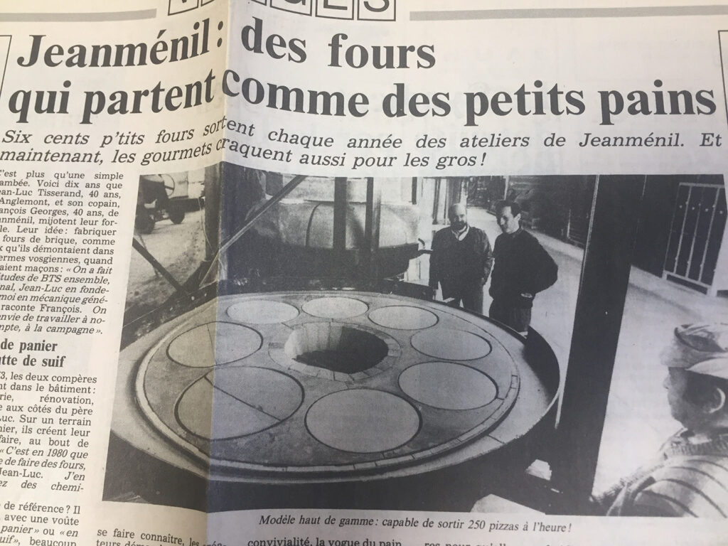 article de presse Vosges Matin fours grand-mère