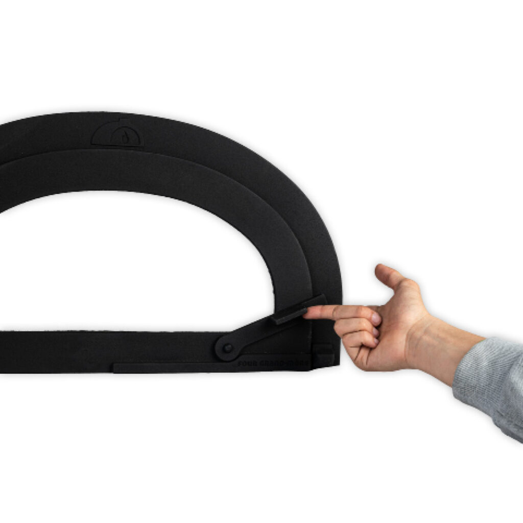 Porte de four à pain avec loquet